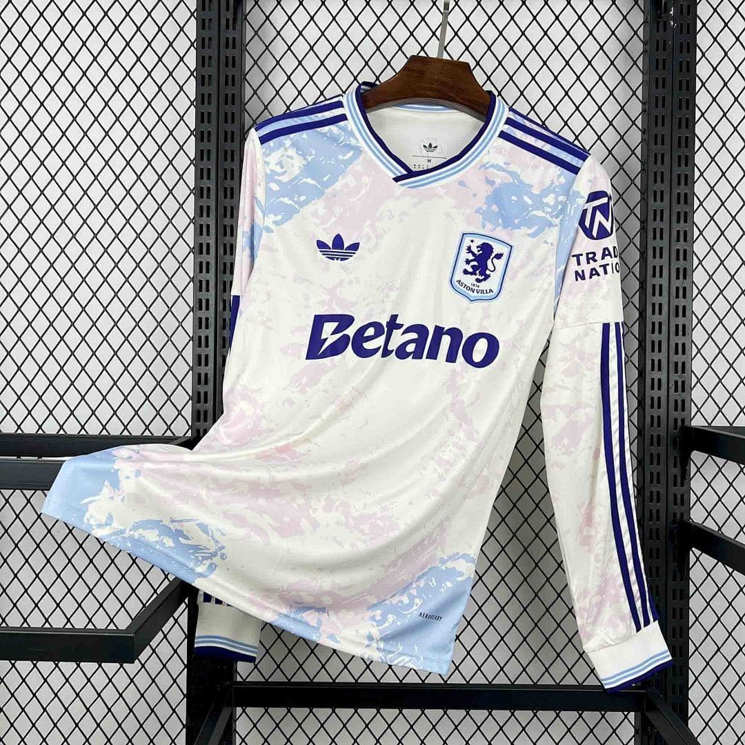 Camisa Aston Villa Manga Longa Home 2025/26