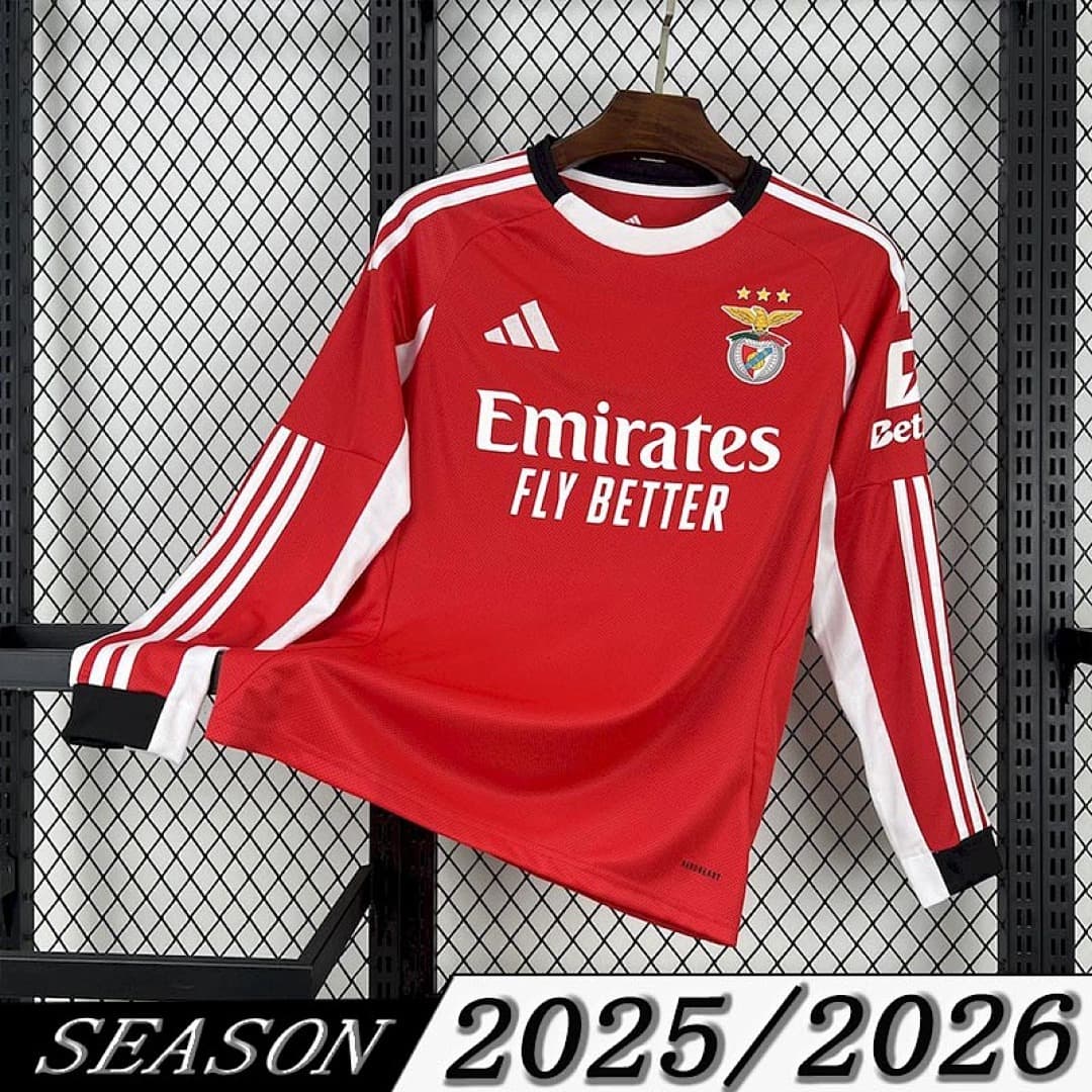 Camisa Benfica Manga Longa Home 2025/26