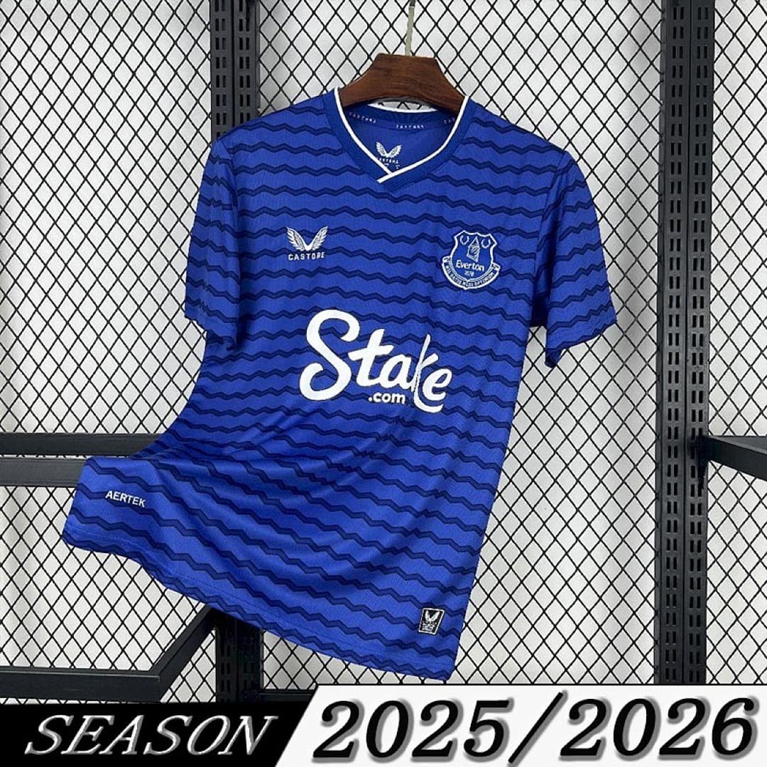 Camisa Everton Home 2025/26 — Versão Jogador