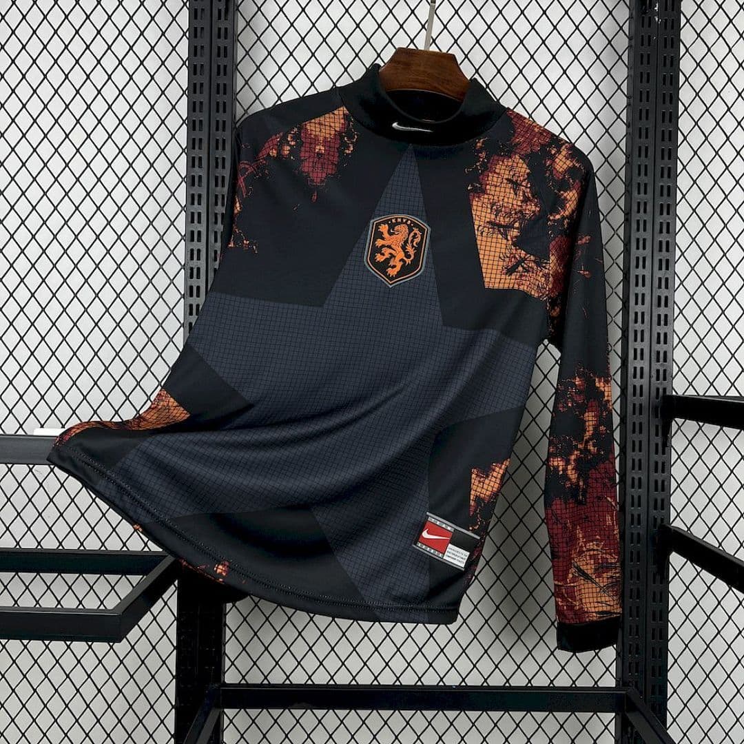 Camisa Seleção Holanda Manga Longa Goleiro 2025/26